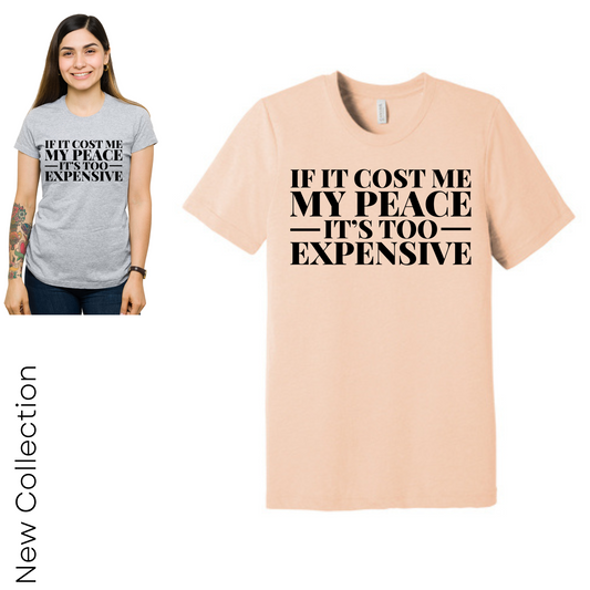 IF IT COSTS MY PEACE, ITS TOO EXPENSIVE